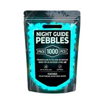 200pcs in the Dark Garden Pebbles for Outdoor Landscape Decoration for Pathways Driveways and Fish Tanks One Size mėlyna