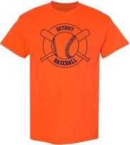 UGP Campus Apparel City Crossed Baseball Bats - Pitcher Stadium Field Home Run Graphic T Shirt S įvairiaspalvis