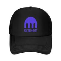 Kraken Logo Bitcoin BTC Cryptocurrency Crypto Miners and Traders Gift Baseball Cap Hip Hop Christmas Hat Womens Beach Unisexs