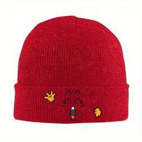New Happy Arale DrSlump Hats Autumn Winter Beanie Warm Unisexga Caps FeUnisex Unisex Acrylic Knitted Hat