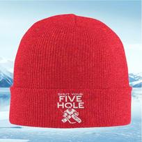 New Hockey player lettering five holeaction graphic Unisex Women Unisex Knitted Hat Beanie Pullover Cap Winter Thermal Warm Christ