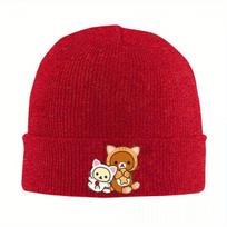 New Rilakkuma Korilakkuma Bonnet Hats In Costumes Skullies Beanies Unisex Adult Vintage Head Beanie Hats Autumn Winter Outd