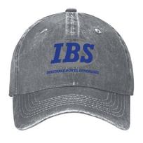 New IBS  Irritable Bowel Syndrome (blue) Baseball Cap Rave Thermal Visor Wild Ball Hat party Hat Elegant Womens Hats Unisexs