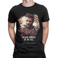 Death Smiles At Us All  MAXIMUS Gladiator Movie Tee Shirt for Men Women Gift Idea T Shirts  Cotton Clothing S įvairiaspalvis