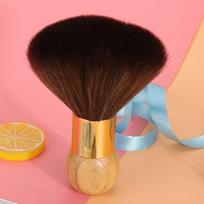 Wooden Handle Barber Neck Duster Soft Short Hair Sweep Brush Hair Cleaning Salon Brush  Barber Use