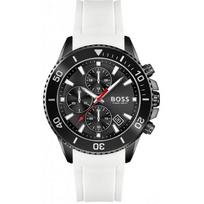 Hugo Boss 1513966 Admiral Black Chronograph Men's Watch 45mm balta