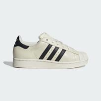 adidas Superstar II Off White Black Cracked Leather (Women's) 38.5