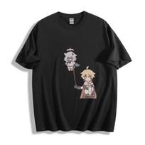 Genshin Impact Aether and Paimon Duo T-Shirt Mens Womens Tees Top - Epic Traveler Design Unisex Tee M