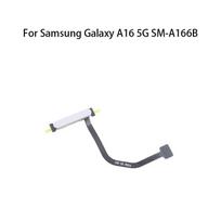 Power button fingerprint sensor flex cable for Samsung Galaxy A16 5G SM-A166B Power button flex cable pilka
