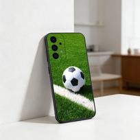Football Soccer Ball Phone Case For Samsung S25,24,23,22,30,21,10,9,Ultra,Plus,Lite Soft Black Case Samsung S20plus5G