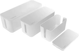 Kabelių dėtuvė Logilink Cable Box KAB0078, 407 x 134 mm, 3 vnt., balta sp.