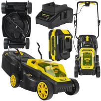 John Gardener Belaidė žoliapjovė G80685, 20V, 4.0Ah, 32cm, 3500rpm, IPX4, 30L, 450m2, 3 aukščio lygiai
