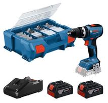 Smūginis gręžtuvas-suktuvas Bosch GSB 18V-65; 18 V; 2x4,0 Ah akum. + priedai
