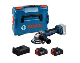 Kampiniai šlifuokliai Bosch GWS 18V-11 PS; 18 V; 2x5,0 Ah akum.