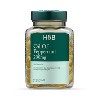 Holland & Barrett Oil of Peppermint 200mg 60 Capsules
