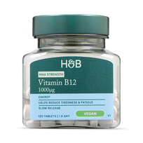 Holland & Barrett Vitamin B12 Methylcobalamin 100 µg 120 tablečių