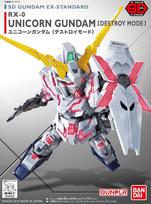 Bandai - SD EX-Standard Unicorn Gundam (Destroy mode), 65619