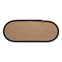 Juodos spalvos/natūralios spalvos laiptų kilimėlių rinkiniai 16 vnt. 25x65 cm Milo Frame – Vitaus
