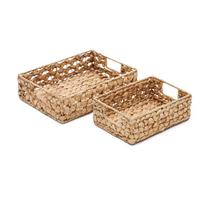 Iš vandens hiacinto krepšiai 2 vnt. 36x27x9 cm Tressa – Kave Home