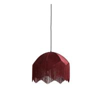 Kabantis šviestuvas bordo spalvos ø 40 cm su tekstiliniu gaubtu Malacia – Light & Living