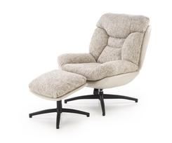 Krėslas su kojų atrama Leisure Furniture Kronos, smėlio sp., 90 cm x 78 cm x 98 cm