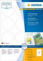 HERMA 4477 etiketė spausdinimui Balta Lipni spausdintuvo etiketė
