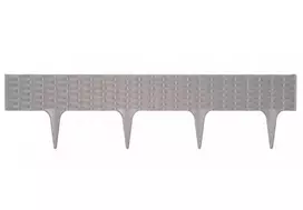 Prosperplast Dekoratyvinė tvorelė IBRA L390cm H18.6cm plastikinė/pilka