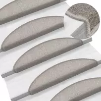 Kilimėliai laiptams, 15vnt., taupe spalvos, 56x17x3cm