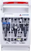 Saugiklio jungiklio skyriklis 160A RBK 00 V /V formos gnybtas 4-95mm2/ 63-823333-131