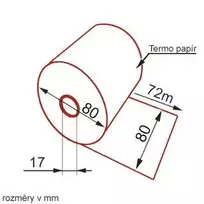 Star Pokladny Kasos aparatas TERMO 8