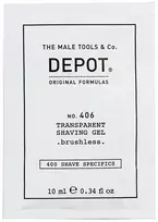 „Depot 400 Shave Specifications No. 406“ mentolio minkštinamasis ir gaivinantis skutimosi gelis, 10 ml