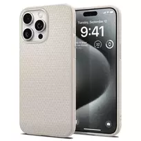 Dėklas Spigen Liquid Air, natural titanium – Apple iPhone 15 Pro