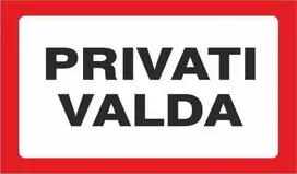 None Nežinomas Lipdukas privati valda 170x100mm