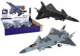 Lean Toys LeanToys trinties varomas lėktuvo modelis juoda pilka