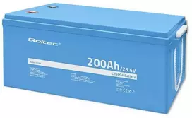 Qoltec Akumuliatorius LiFePO4 Ličio-geležies fosfatas | 25,6 V | 200Ah | BMS