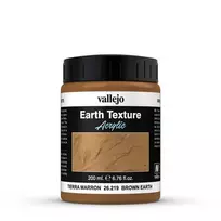 Vallejo Masa Earth* tekstūros dažai 200 ml ruda žemė