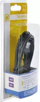 Schwaiger Schwaiger DSL kabelis RJ12 6P2C -> TAE-F 6P4C 6m juodas (TAL6532533) - AP185061