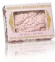 SAF FIORENTINO muilas rankų darbo su gėlių rašto įspaudu Rožė, 125 g