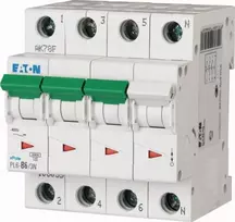 Eaton grandinės pertraukiklis 3P+NC 2A 6kA AC PL6-C2/3N 106905