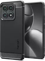 Spigen Rugged Armor dėklas skirtas Xiaomi 14T – Matte juodos spalvos