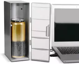 Dviviečiai šaldymo ir šildymo mini šaldytuvas, USB, LED apšvietimas