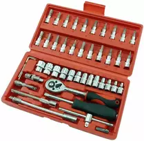 Beast Galvučių komplektas lagaminėlyje 1/4' 4-14mm 46 vnt.