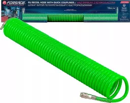 Forsage Spiralinė žarna su greitomis jungtimis 14mm x 15m