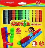 Flomasteriai Keyroad Capfix, 24 spalvų