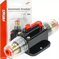 Automatinis automobilinis saugiklis / grandinės pertraukiklis 12-48V 30A AMIO-03816