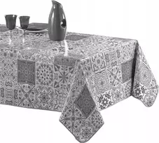 Bikuvalt Staltiesė 140x240 cm pilkų atspalvių PVC PERSANE douceur d'intérieur