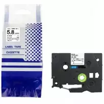 Organizatorius Termo vamzdelis BROTHER HSE-211 6mm x 1,5m juodas ant balto pakaitalas