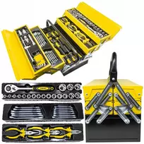 Wmc Tools Įrankių dėžutė su veržliarakčiais, antgaliais ir atsuktuvais, 87 vnt.