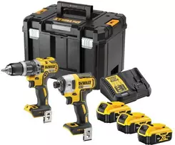 Rinkinys įrankių Dewalt DEWALT Rinkinys COMBO 18V DCK266P3T (DCD796, DCF887) 3x5,0Ah TSTAK