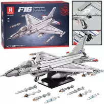 Jokomisiada Reobrix F16 naikintojas lėktuvų statybos blokeliai
